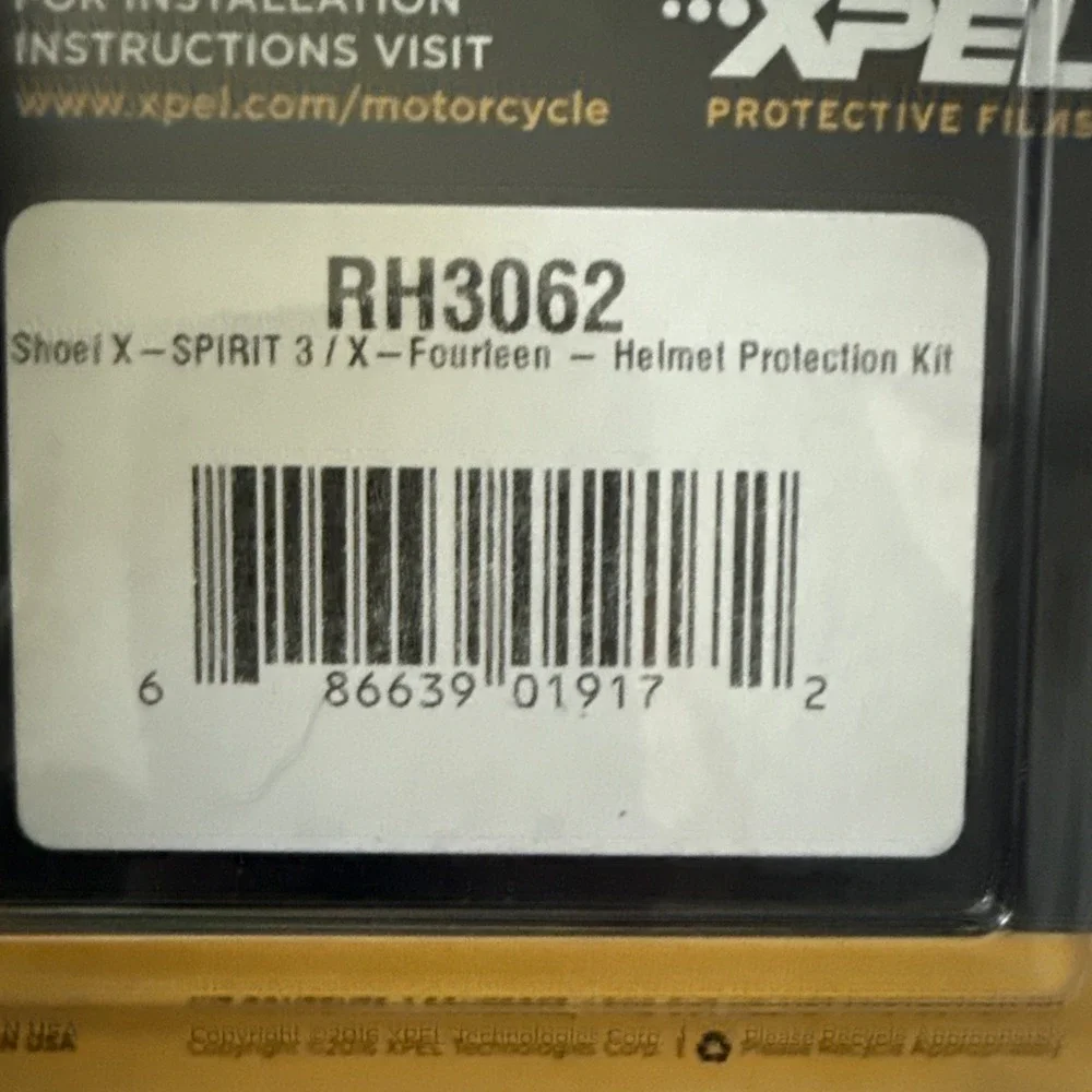 XPEL Helmet Protection Film Shoei X Spirit 3/X-14 Helmet Protection Kit